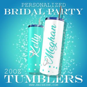 Personalized Bride Tumbler Set