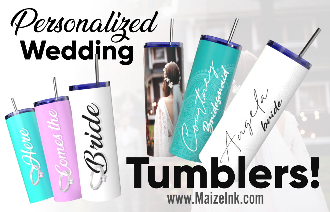 Personalized Wedding Tumblers | Custom Wedding Cups